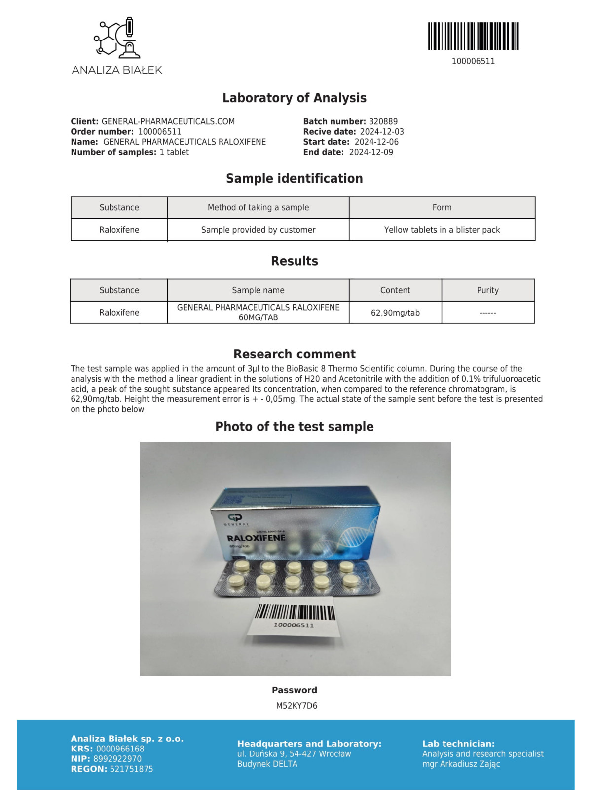 Raloxifeno 60mg